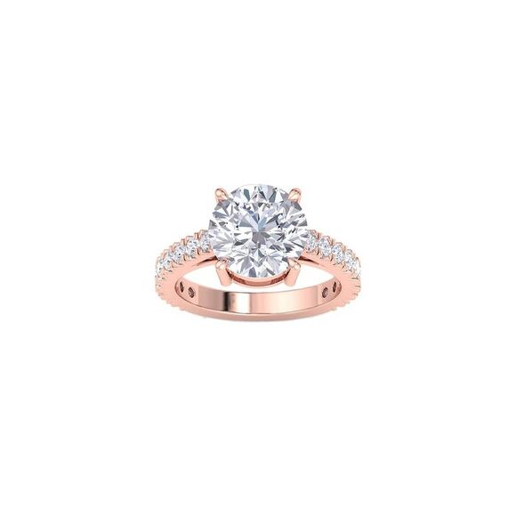 14K Rose Gold 5.00 Ct. Tw. Lab-Grown Diamond Ring - Picture 1 of 1